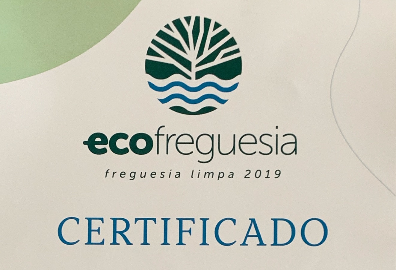 Certificado ecofreguesia - freguesia limpa 2019